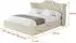 ALTDECOR Zoran Polsterbett mit Bettkasten, Lattenrost & Matratze H3/H4, 200x200cm, beige (800001639301)