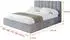 ALTDECOR Stera Polsterbett mit Bettkasten und Lattenrost, 140x200cm, grau (800001636854)