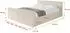 ALTDECOR Polsterbett EMMI-Z-V1 mit Bettkasten, Lattenrost & Matratze H3/H4, 160x200cm, beige (800001639041)