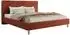 MKS Lumaro Classic Polsterbett 140x200 Plüsch, orange (800002056025)