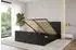 ALTDECOR Alova-Z Polsterbett mit Bettkasten und Lattenrost, 160x200cm, schwarz (800001640308)