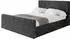 ALTDECOR Alova-Z Polsterbett mit Bettkasten und Lattenrost, 160x200cm, schwarz (800001640308)