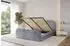 ALTDECOR LERIS-Z Polsterbett mit Bettkasten und Lattenrost, 200x200cm, grau (800001808940)