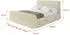 ALTDECOR Polsterbett Enora-Z mit Bettkasten, Lattenrost & Matratze H3/H4, 120x200cm, beige