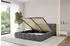 ALTDECOR LEYA-v1 Polsterbett mit Bettkasten und Lattenrost, 160x200cm, dunkelgrau (800001810874)