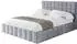 ALTDECOR AMEA Polsterbett mit Bettkasten und Lattenrost, 200x200cm, grau (800001813721)
