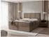 Mirjan24 Rebos Boucle Boxspringbett mit Bettkästen und Topper, H3