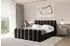 ALTDECOR SORA-Z Polsterbett mit Bettkasten und Lattenrost, 160x200cm, schwarz (800001639904)