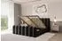 ALTDECOR SORA-Z Polsterbett mit Bettkasten und Lattenrost, 160x200cm, schwarz (800001639904)