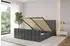 ALTDECOR Fino-Z Polsterbett mit Bettkasten und Lattenrost, 120x200cm, dunkelgrau (800001641663)