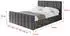 ALTDECOR Fino-Z Polsterbett mit Bettkasten und Lattenrost, 120x200cm, dunkelgrau (800001641663)