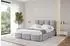 ALTDECOR NOMA Polsterbett mit Bettkasten und Lattenrost, 120x200cm, hellgrau (800001740005)