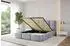 ALTDECOR NOMA Polsterbett mit Bettkasten und Lattenrost, 120x200cm, hellgrau (800001740005)