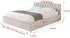 ALTDECOR FALIO-V1 Polsterbett mit Bettkasten & Lattenrost, 200x200cm, beige (800001641083)