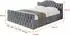 ALTDECOR FALIO-Z-V1 Polsterbett mit Bettkasten und Lattenrost, 180x200cm, grau (800001638484)
