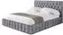 ALTDECOR LARO Polsterbett mit Bettkasten und Lattenrost, 120x200cm, grau (800001809857)