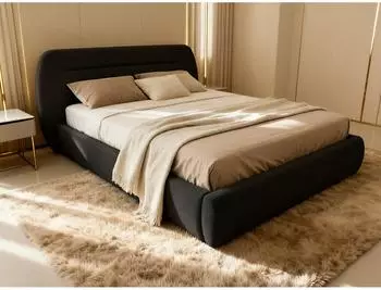 Sofnet Orio Polsterbett mit Bettkasten, Lattenrost, Boucl&eacute;, 180x200cm (Coral 60)