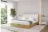 ALTDECOR ENZO2 Polsterbett mit Bettkasten und Lattenrost, 200x200cm, weiß (800001740682)