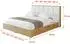 ALTDECOR ENZO2 Polsterbett mit Bettkasten und Lattenrost, 200x200cm, weiß (800001740682)