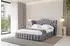 ALTDECOR MODY Polsterbett mit Bettkasten und Lattenrost, 200x200cm, grau (800001642246)