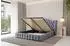 ALTDECOR MODY Polsterbett mit Bettkasten und Lattenrost, 200x200cm, grau (800001642246)