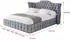 ALTDECOR MODY Polsterbett mit Bettkasten und Lattenrost, 200x200cm, grau (800001642246)
