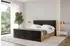 ALTDECOR Enzo8-Z Polsterbett mit Bettkasten und Lattenrost, schwarz, 120x200cm (800001641057)
