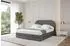 ALTDECOR LERIS Polsterbett mit Bettkasten und Lattenrost, 140x200cm, dunkelgrau (800001740831)