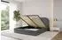 ALTDECOR LERIS Polsterbett mit Bettkasten und Lattenrost, 140x200cm, dunkelgrau (800001740831)