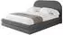 ALTDECOR LERIS Polsterbett mit Bettkasten und Lattenrost, 140x200cm, dunkelgrau (800001740831)