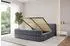 ALTDECOR ENORA-Z-V1 Polsterbett mit Bettkasten & Lattenrost 140x200, dunkelgrau (800001641013)