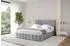 ALTDECOR FINO Polsterbett mit Bettkasten und Lattenrost, 160x200cm, grau (800001740104)