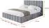 ALTDECOR FINO Polsterbett mit Bettkasten und Lattenrost, 160x200cm, grau (800001740104)