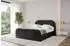 ALTDECOR LERIS-Z Polsterbett mit Bettkasten und Lattenrost, 160x200cm, schwarz (800001808916)