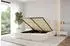 ALTDECOR NOMA Polsterbett mit Bettkasten und Lattenrost, 200x200cm, beige (800001740081)
