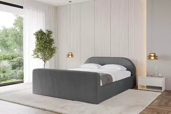 ALTDECOR Tivon-Z-V1 Polsterbett mit Bettkasten und Lattenrost, 120x200cm, anthrazit (800001636344)