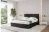 ALTDECOR VANTO Polsterbett mit Bettkasten und Lattenrost, 140x200cm, schwarz (800001642066)