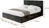 ALTDECOR VANTO Polsterbett mit Bettkasten und Lattenrost, 140x200cm, schwarz (800001642066)