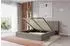 ALTDECOR TEVO Polsterbett mit Bettkasten, Lattenrost & Matratze H3/H4, 120x200cm, braun (800002004121)