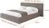 ALTDECOR TEVO Polsterbett mit Bettkasten, Lattenrost & Matratze H3/H4, 120x200cm, braun (800002004121)