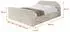 ALTDECOR TIVON-Z-v1 Polsterbett mit Bettkasten und Lattenrost, 200x200cm, beige (800001636246)