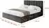 ALTDECOR STERA Polsterbett mit Bettkasten und Lattenrost, 140x200cm, schwarz (800001636813)