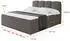 ALTDECOR Nina Boxspringbett mit Bettkasten, H3-Matratze, Topper, braun, 160x200cm (800001940702)