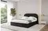 ALTDECOR Leray Polsterbett mit Bettkasten und Lattenrost, 180x200cm, schwarz (800001638334)