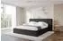 ALTDECOR RIVO Polsterbett mit Bettkasten und Lattenrost, 160x200cm, schwarz (800002004261)