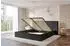 ALTDECOR RIVO Polsterbett mit Bettkasten und Lattenrost, 160x200cm, schwarz (800002004261)