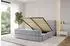 ALTDECOR ELVA-Z Polsterbett mit Bettkasten und Lattenrost, 160x200cm, hellgrau (800001814679)