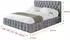 ALTDECOR LARO Polsterbett mit Bettkasten und Lattenrost, 200x200cm, grau (800001809898)