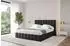 ALTDECOR Fino Polsterbett mit Bettkasten und Lattenrost, schwarz, 160x200cm (800001740094)
