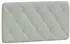 vidaXL Kopfteilkissen 100cm Samt, hellgrau (3207722)